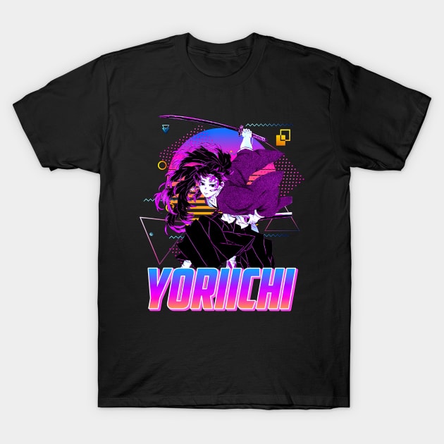 Yoriichi Tsugikuni Retro Art T-Shirt by CarolIrvine